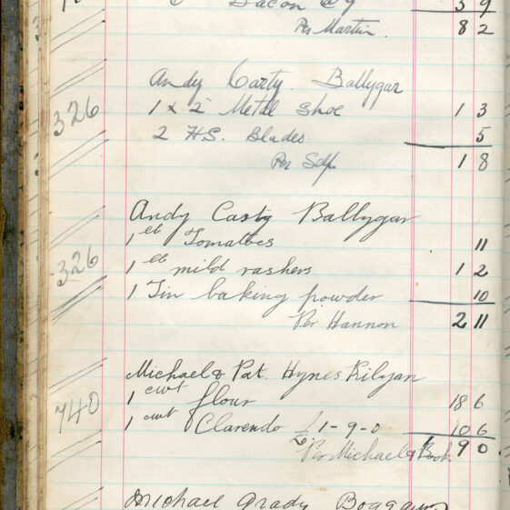 Shop Ledger 1936