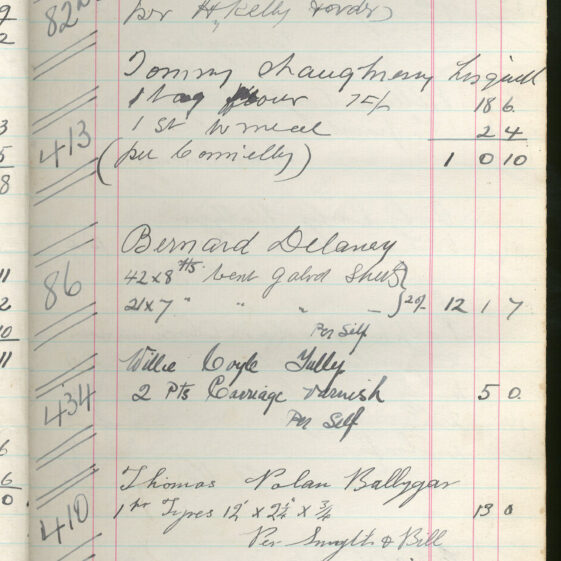 Shop Ledger 1936