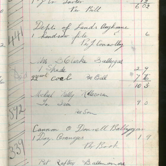 Shop Ledger 1936