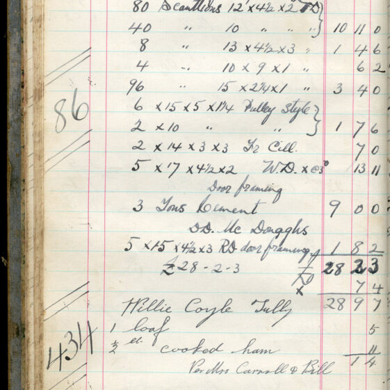 Shop Ledger 1936