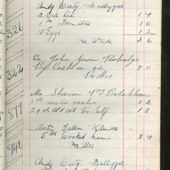 Shop Ledger 1936