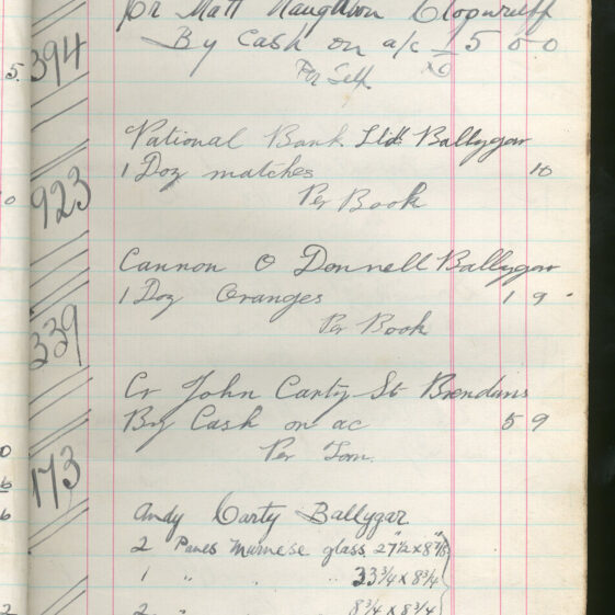 Shop Ledger 1936