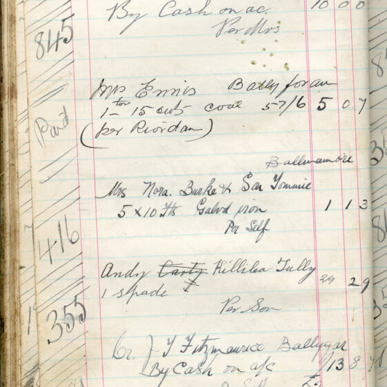 Shop Ledger 1936