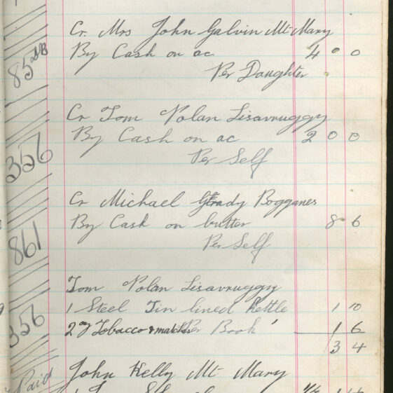 Shop Ledger 1936
