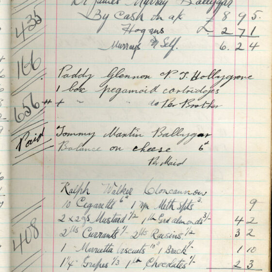 Shop Ledger 1936