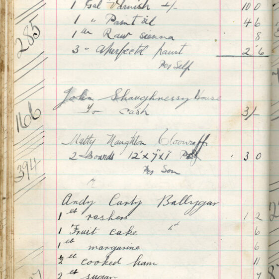 Shop Ledger 1936
