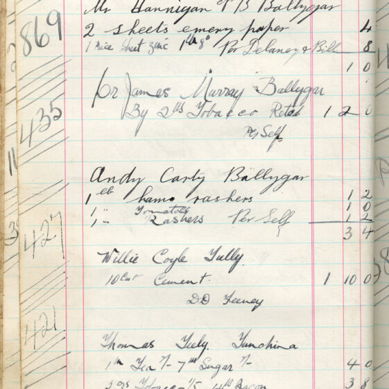 Shop Ledger 1936
