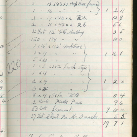 Shop Ledger 1936