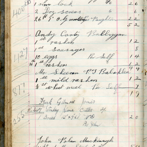 Shop Ledger 1936
