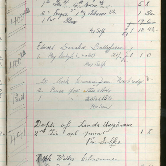 Shop Ledger 1936
