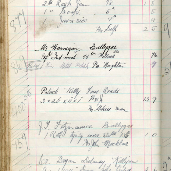 Shop Ledger 1936