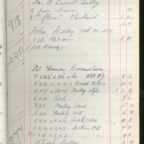 Shop Ledger 1936