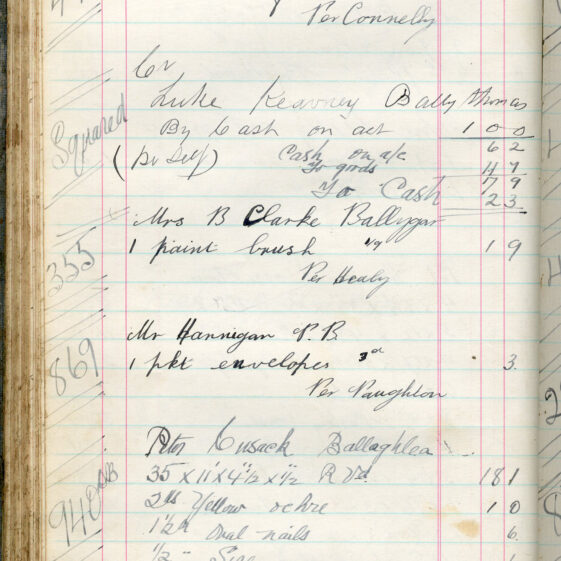 Shop Ledger 1936