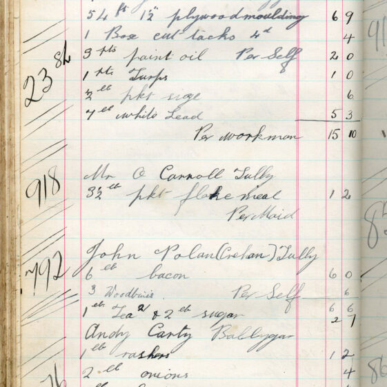Shop Ledger 1936