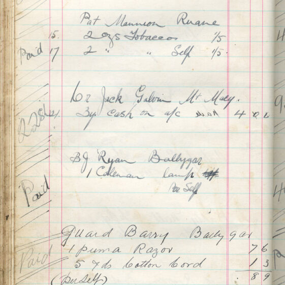 Shop Ledger 1936