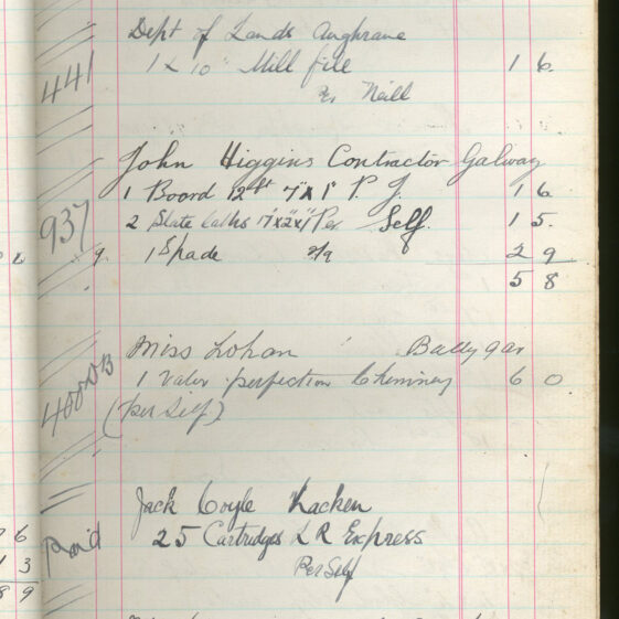 Shop Ledger 1936