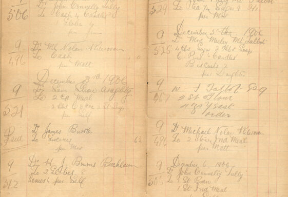 Shop ledger 1906