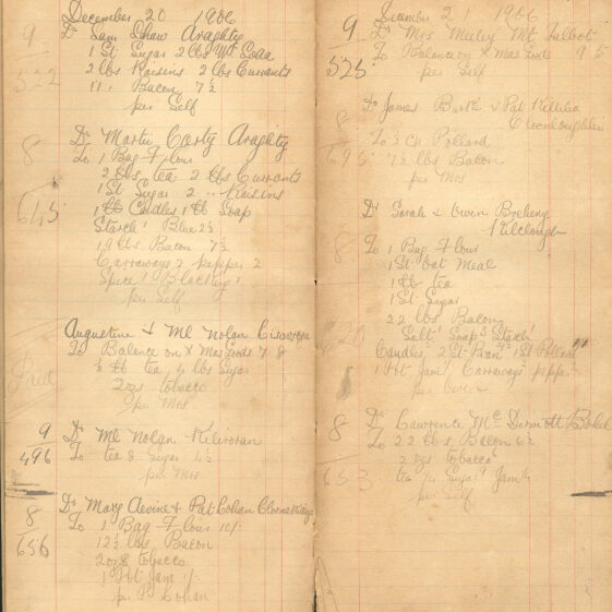 Shop Ledger 1907