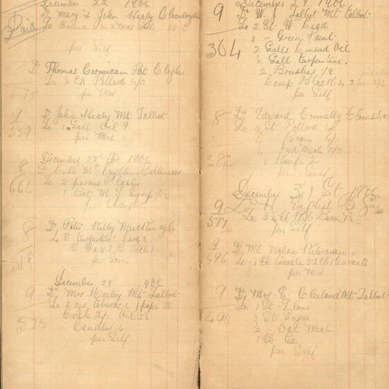 Shop Ledger 1907