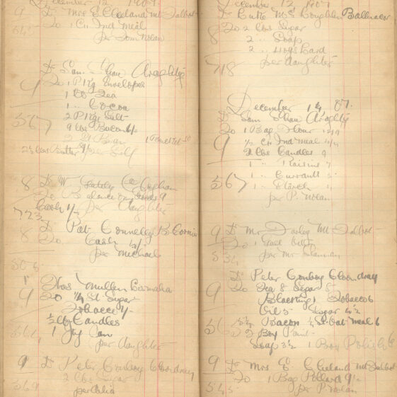 Shop Ledger 1907