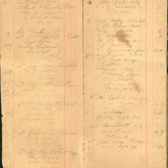 Shop Ledger 1907