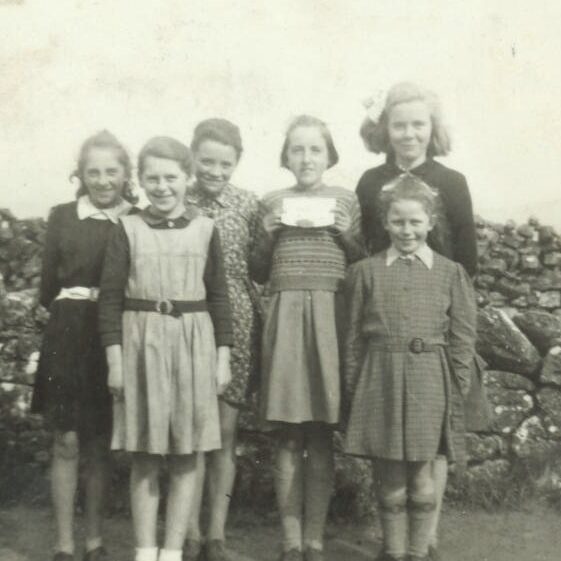 Garra School 1946 Garra School 1946
L-r: Teresa Fahy, Bridie McGrath, Clogherboy; ? Williams, Clogherboy; Kathleen McHugh, Teresa Mannion (back), Gurrane; and Sr. Damian (front) Garra. | Photo: Out and About Magazine 2013