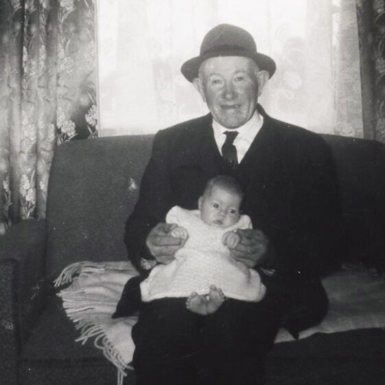 Pa Gilligan with his grandaughter Mary Pa Gilligan, Dangan with his granddaughter Mary | Photo: Anita Stone, Peak Boreen