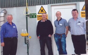 L-r: Sean Roche, Gerry Connolly, Aidan O'Malley, Plant Operator and Michael Treacy.