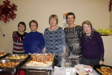 L-r: Ann Heneghan, Mary Rooney, Margaret Tighe, Helen Treacy and Mary Boyle who helped with the catering | Image: Bernadette Connolly
