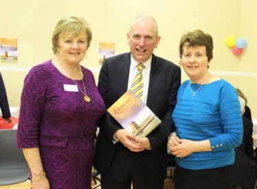 L-r: Eileen O'Connell, (committee),Bernard Keeley (MC) and Bernadette Connolly (Photographer) | Inage: Bernadette Forde