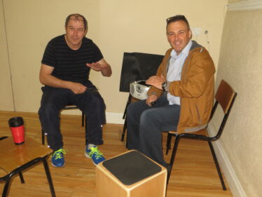 Seamus Morrissey, Barnaderg, learning how to play the spoons from Brendan O'Boyle, Creevaghbaun.