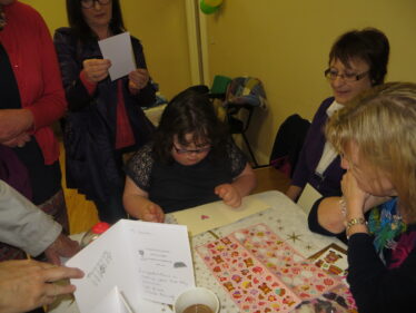 Learning how to make greeting cards with Sara Kate Greaney, Lissavalley
