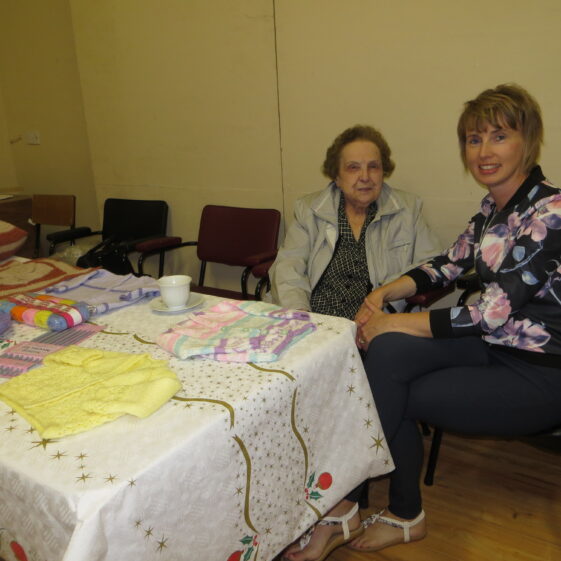 Mary Nolan and Veronica Morrissey enjoying Besaltaine Festival, 2017 | Photo: Bernadette Forde