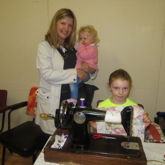 Mary P. Mullins' niece and grand-niece called to the community centre during Bealtaine festival in Barnaderg, 2017 | Photo: Bernadette Forde