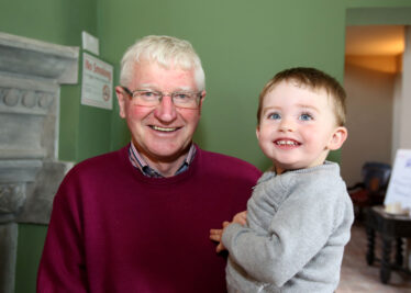 Ollie Forde from Killererin with his grandchild Odhran aged two. 
 | Photo: Hany Marzouk