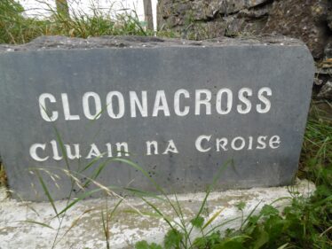 Cloonacross welcome stone