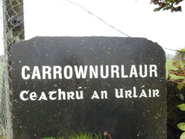 Carrownurlaur townland stone