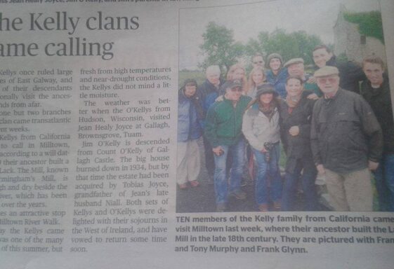 The Kelly clans came calling