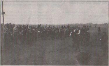FIRST PAST THE POST in the Farmer's Race at Milltown, in the early 1960s | Peter Brennan