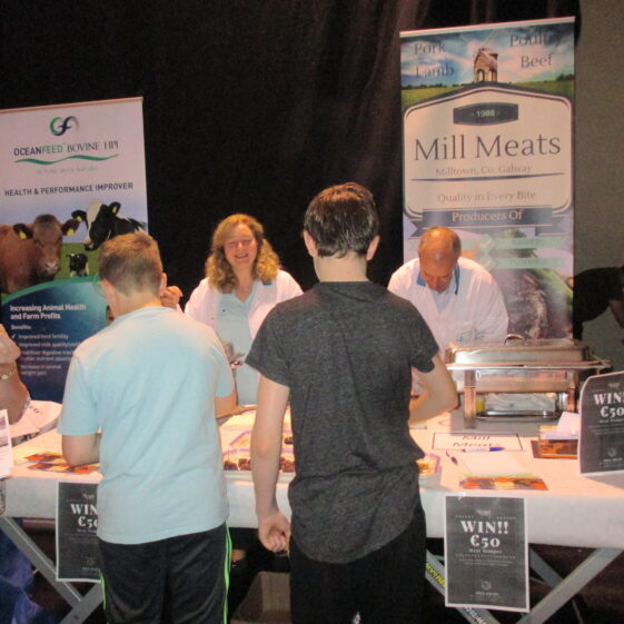 Serving sausages and black pudding produced from Mill Meats