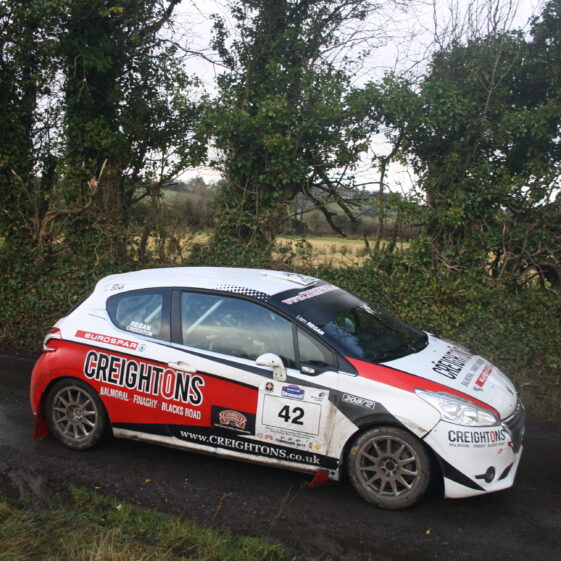 IMG_0794 Driver William Creighton and Navigator Liam Regan. Peugeot 208 R2