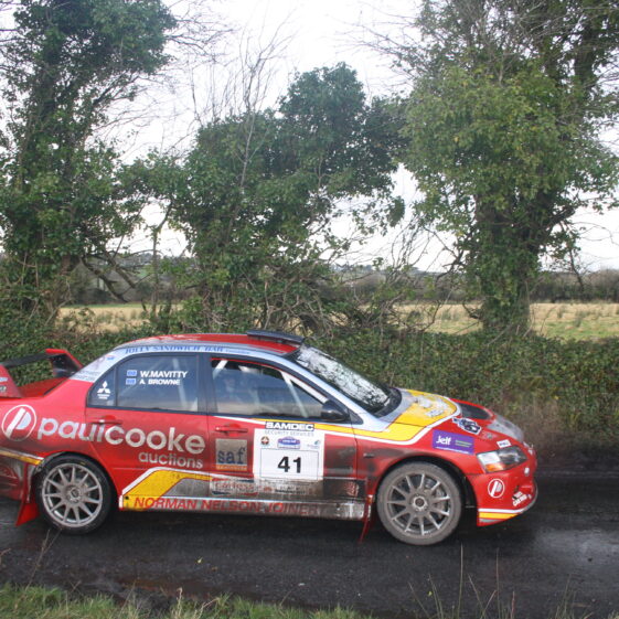 IMG_0798 Driver William Mavitty & Navigator Andrew Browne. Mitsubishi Evo 9