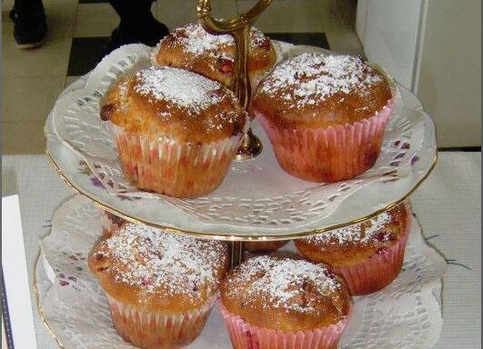 Raspberry and White Chocolate Muffins