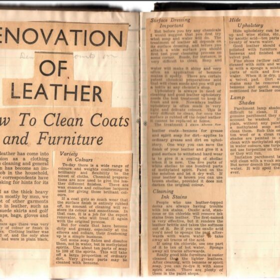 Renovation of Leather