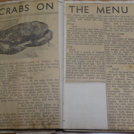 Crabs on the Menu