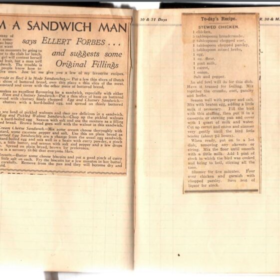 I am a Sandwich Man. Stewed Chicken
