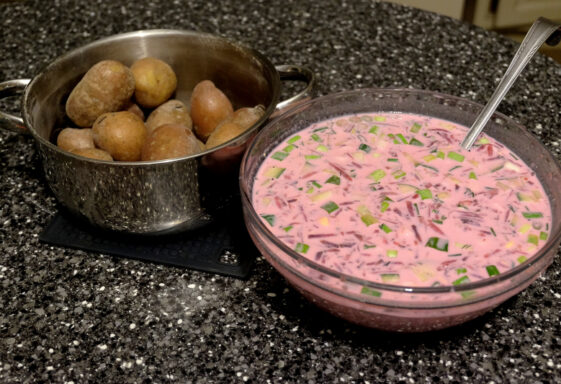 Potato and Beetroot Soup