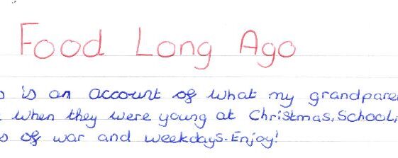 Food Long Ago