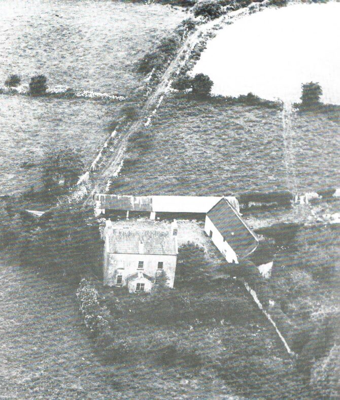 Parochial residence built by Father Francis Blake P.P. circa 1826.  The house is no longer there, but the old walled garden still remains  | Photo Credit Moycullen Heritage