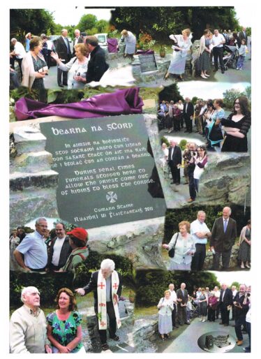 Unveiling of Plaque at Bearna na gCorp 2011 | Photo Credit Moycullen Historical Society